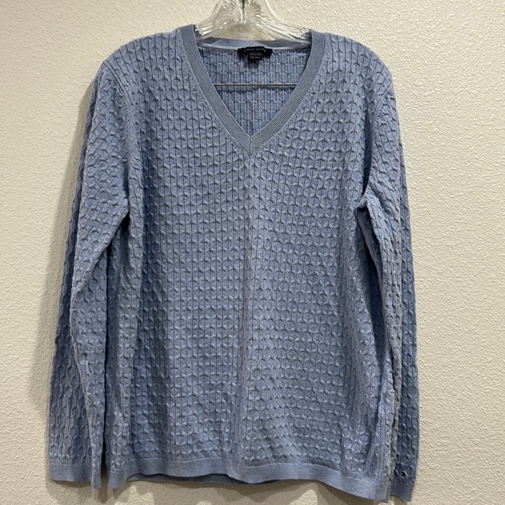 Tommy Hilfiger Women’s Knit V-Neck Long Sleeve Sweater SZ XXL